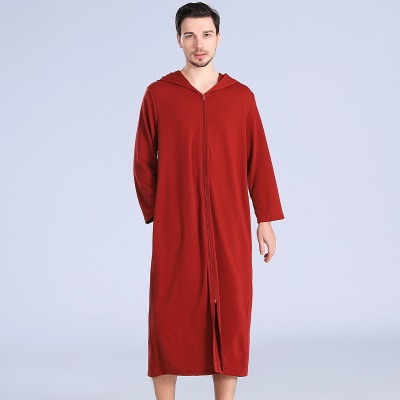 Robe de nuit longue avec fermeture éclair