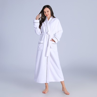 Serviette peignoir femme longue robe de chambre pour couple