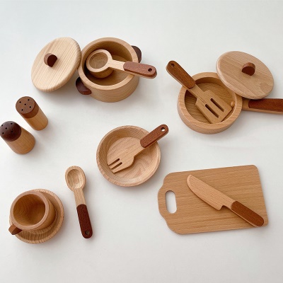 Vaisselle en bois, ustensiles de cuisine