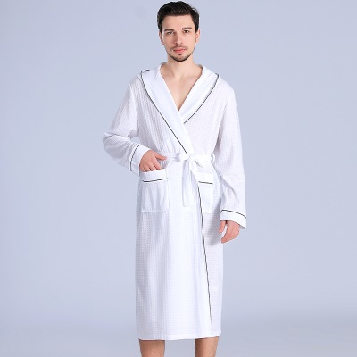 Peignoir à capuche mince Robe à capuche pour couple