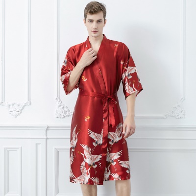 Robe de nuit en soie pour couple