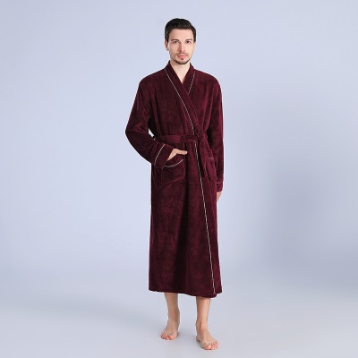 Serviette peignoir femme longue robe de chambre pour couple