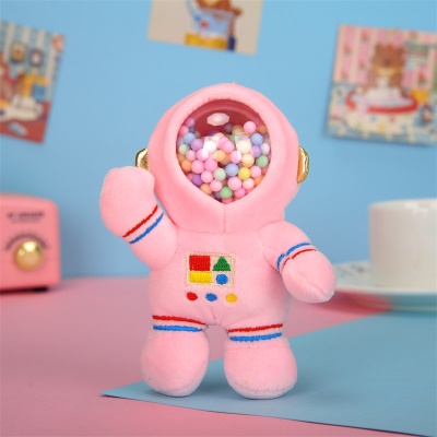 Pendentif en peluche pour porte-clés astronaute