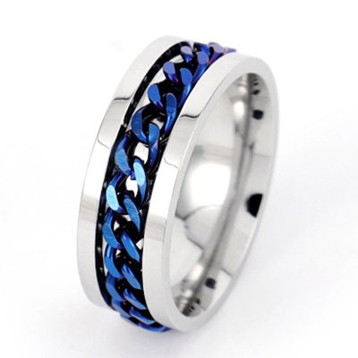 Bague Anneau en acier titane Bague en acier inoxydable