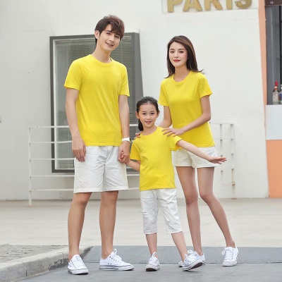 T-shirt col rond manches courtes parent-enfant