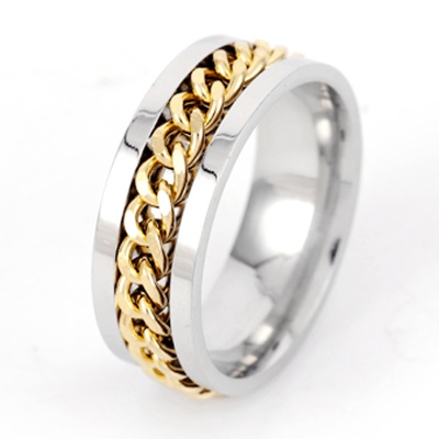 Bague Anneau en acier titane Bague en acier inoxydable