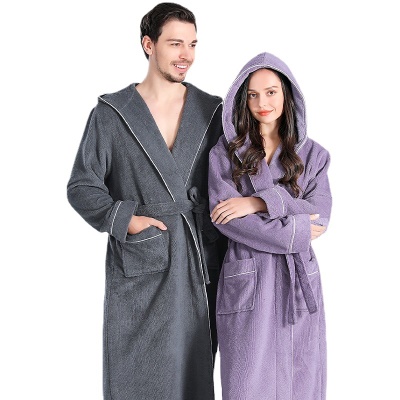 Peignoirs de bain de couple épaisse pour absorber l'eau