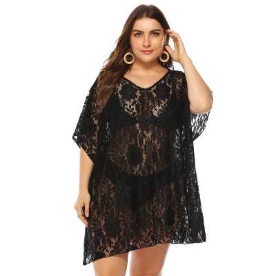 Robe sexy pour femmes col V dentelle