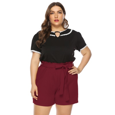 Short décontracté pour femmes grande taille