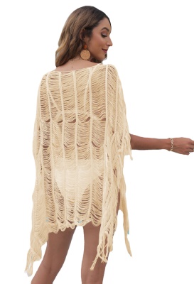 Robe à col à chemise de plage