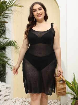 Robe de plage blouse dos nu bretelles horizontales