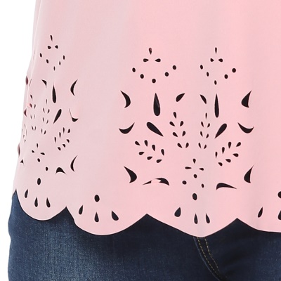 T-shirt décontracté pour femme col rond manches courtes
