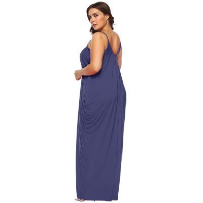 Robe à double poche Robe longue avec bretelles