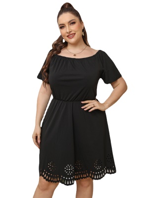 Robes à manches courtes pour femmes de grande taille