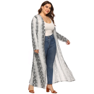 Robe Serpent Imprimé Milk Silk Gris