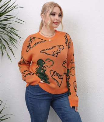 Top femme tissé imprimé dinosaure lâche