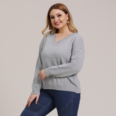 Top femme tissé col V polyester