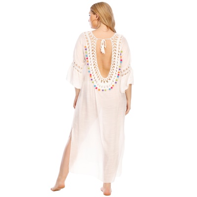 Robe longue à dos ouvert