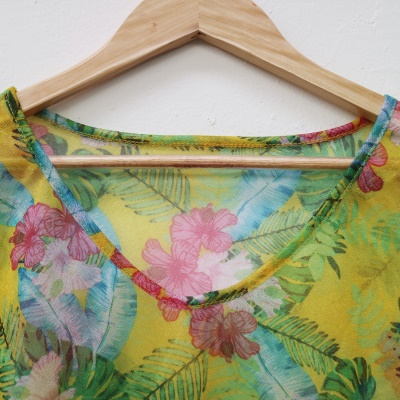 Robe de plage Plantes Feuilles Imprimé