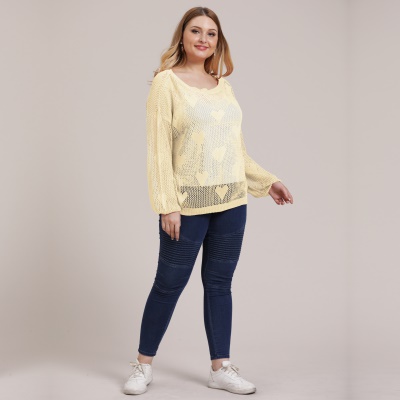 Top femme Love Love Motif découpé tissé