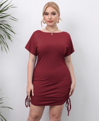 Robe plissée  pour femmes de grande taille