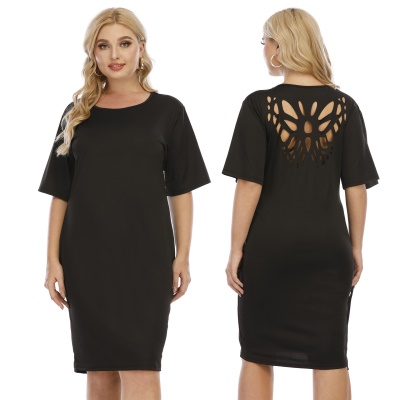 Robe minimaliste T-shirt jupe manches courtes