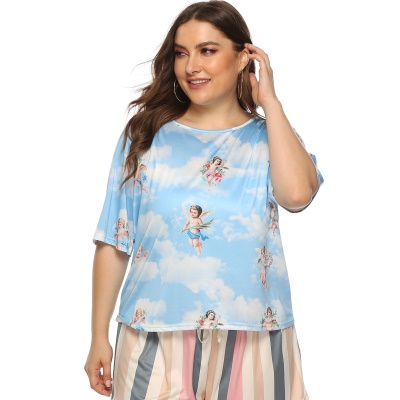 Top femme imprimé en soie
