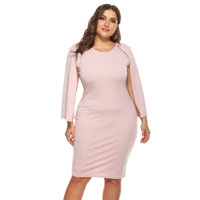 Robe classe avec manches ouvertes  pour femme