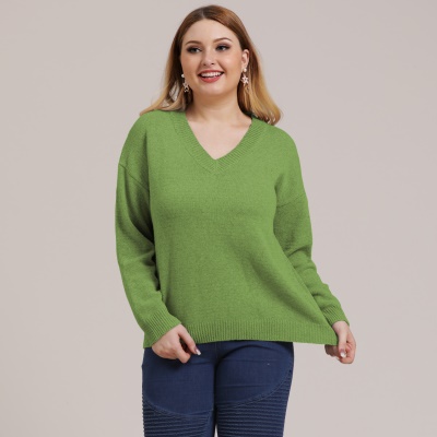 Top femme tissé col V polyester