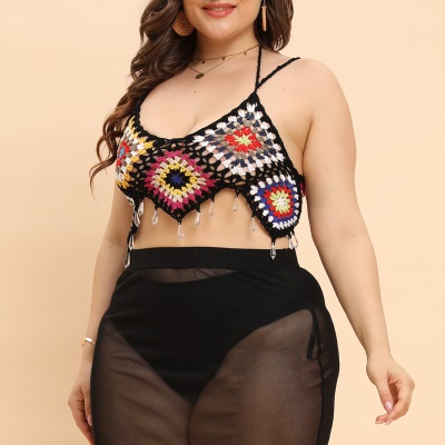 Top Crochet Straps Polyester