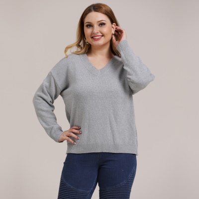Top femme tissé col V polyester