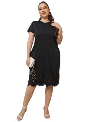 Robes à manches courtes pour femmes de grande taille