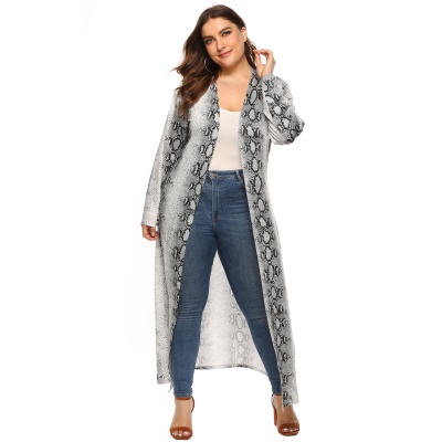 Robe Serpent Imprimé Milk Silk Gris