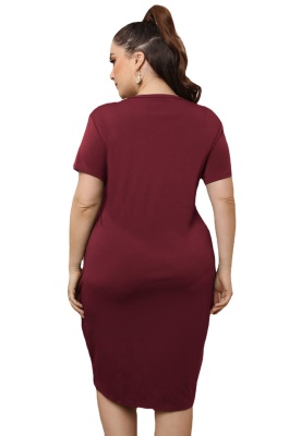 Robe à manches courtes