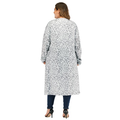 Robe femme imprimé léopard en cachemire français