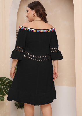Robe à volants chemisier de plage