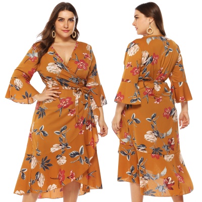 Robe en V profond pour femmes