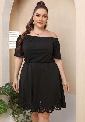 Robes à manches courtes pour femmes de grande taille