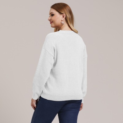 Top femme tissé col V polyester