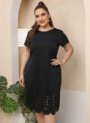 Robes à manches courtes pour femmes de grande taille