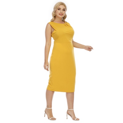 Robe classe avec manches ouvertes  pour femme