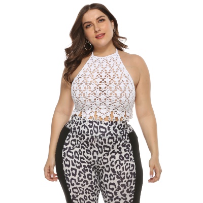Tops femme franges patchwork bandoulière ajourée