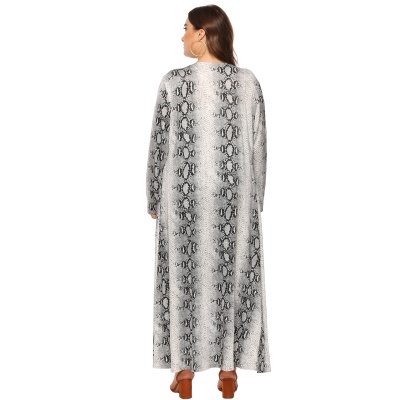 Robe Serpent Imprimé Milk Silk Gris