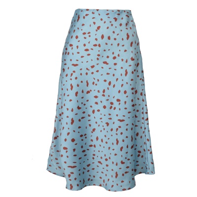 Jupe courte pour femme imprimé léopard taille haute fendue sexy