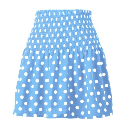 Jupe courte femme taille haute ample