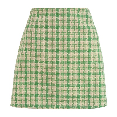 Jupe courte pour femme taille haute vintage Well treillis
