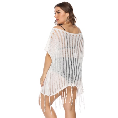 Top femme creux et perspective col ample