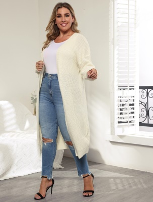 Pull Cardigan tissé sans boucle pour femmes