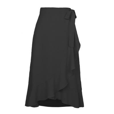 Jupe longue femme fendue taille haute