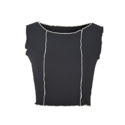 Top femme col rond slim fit